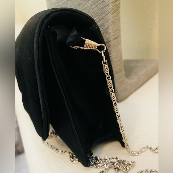 Bally  Mede in Italy Black Clutch with Chain Strap